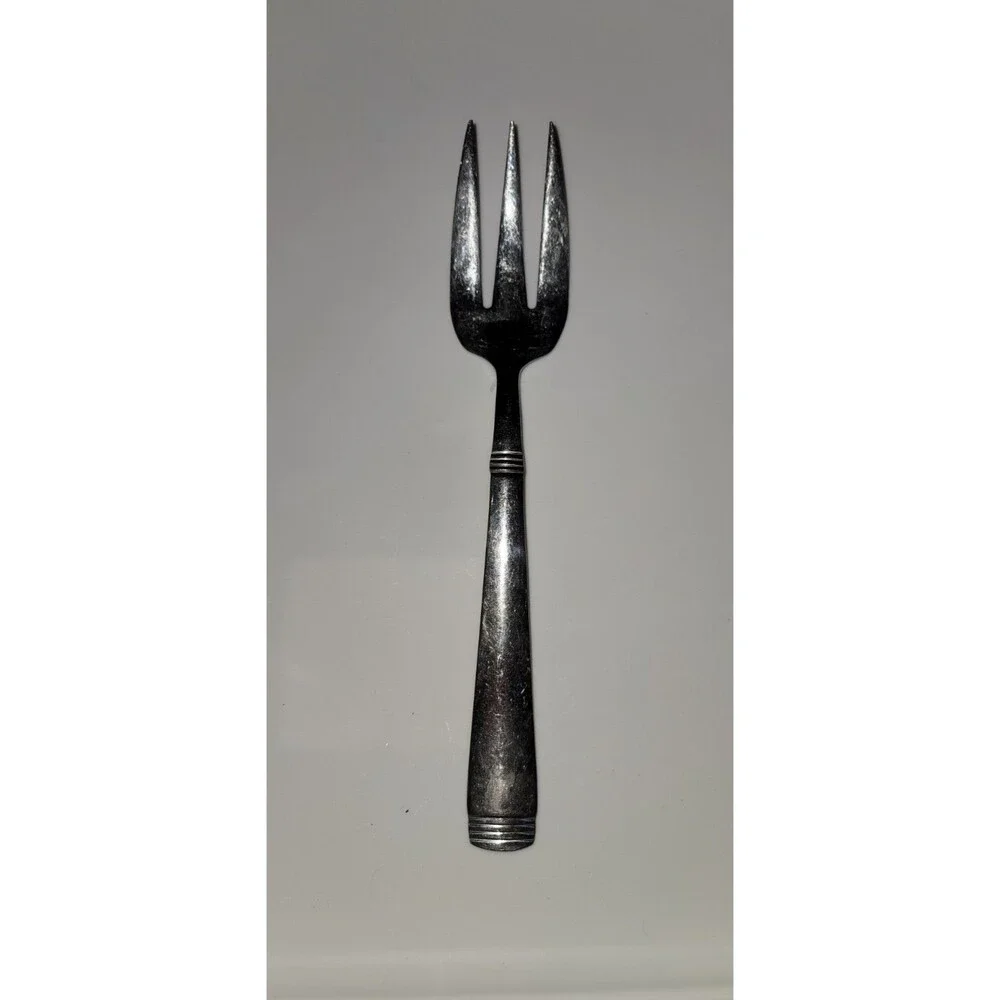 Cambridge Silver Metro Glossy Fork Stainless Steel Three Prong Serving Fork